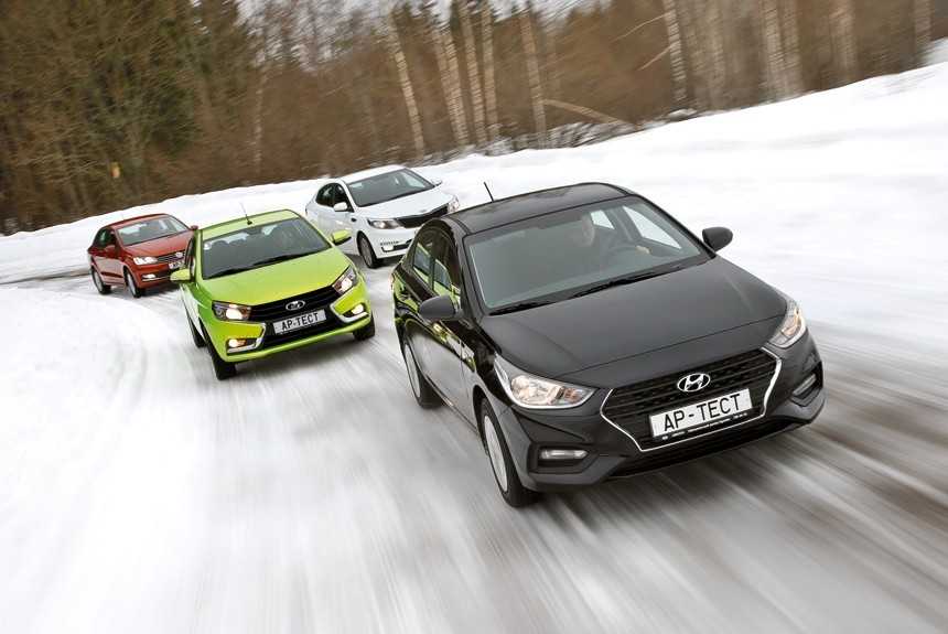 Lada Vesta, Kia Rio, VW Polo: тест-драйв в цифрах |